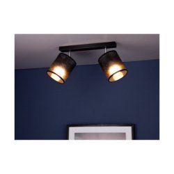 Nevoa Lampa Sufitowa 2xE27 Max.25W Czarny/Chrom/Czarny