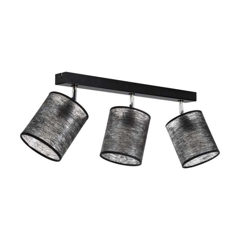 Nevoa Lampa Sufitowa 3xE27 Max.25W Czarny/Chrom/Czarny
