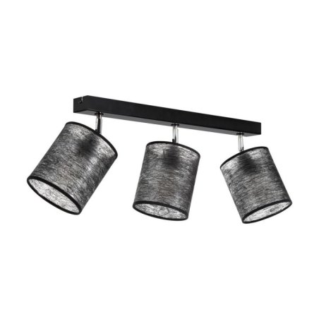 Nevoa Lampa Sufitowa 3xE27 Max.25W Czarny/Chrom/Czarny