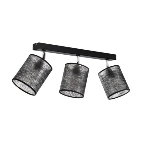 Nevoa Lampa Sufitowa 3xE27 Max.25W Czarny/Chrom/Czarny
