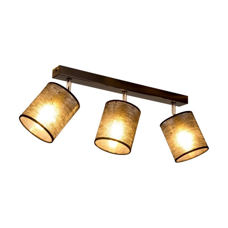 Nevoa Lampa Sufitowa 3xE27 Max.25W Czarny/Chrom/Czarny