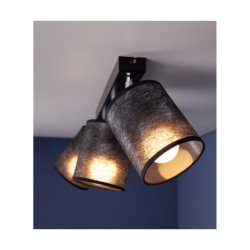 Nevoa Lampa Sufitowa 3xE27 Max.25W Czarny/Chrom/Czarny
