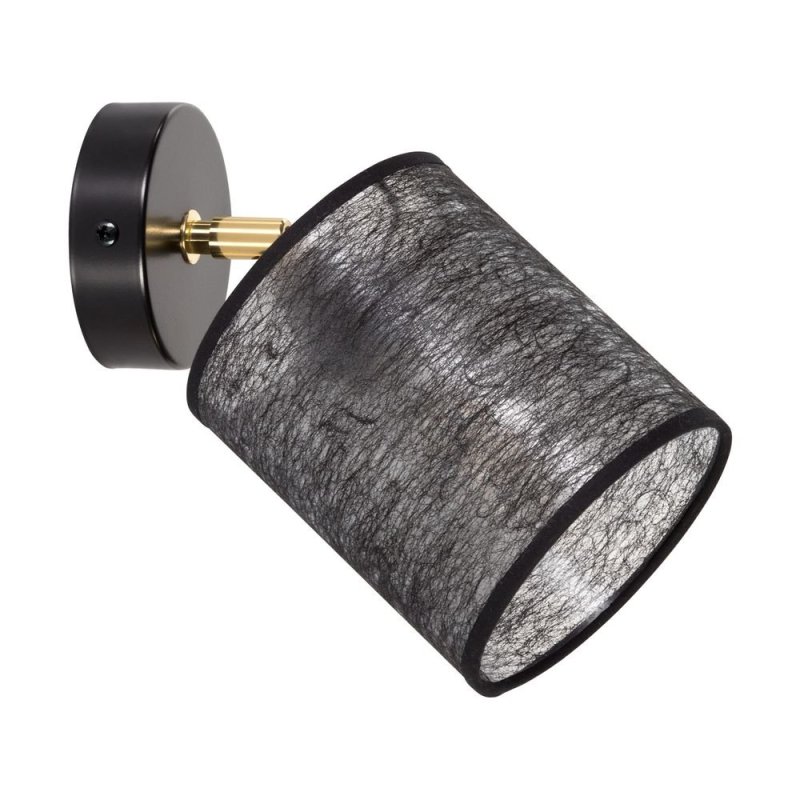 Nevoa Kinkiet 1xE27 Max.25W Czarny/Złoty/Czarny