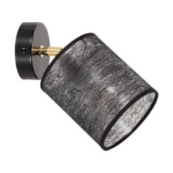 Nevoa Kinkiet 1xE27 Max.25W Czarny/Złoty/Czarny