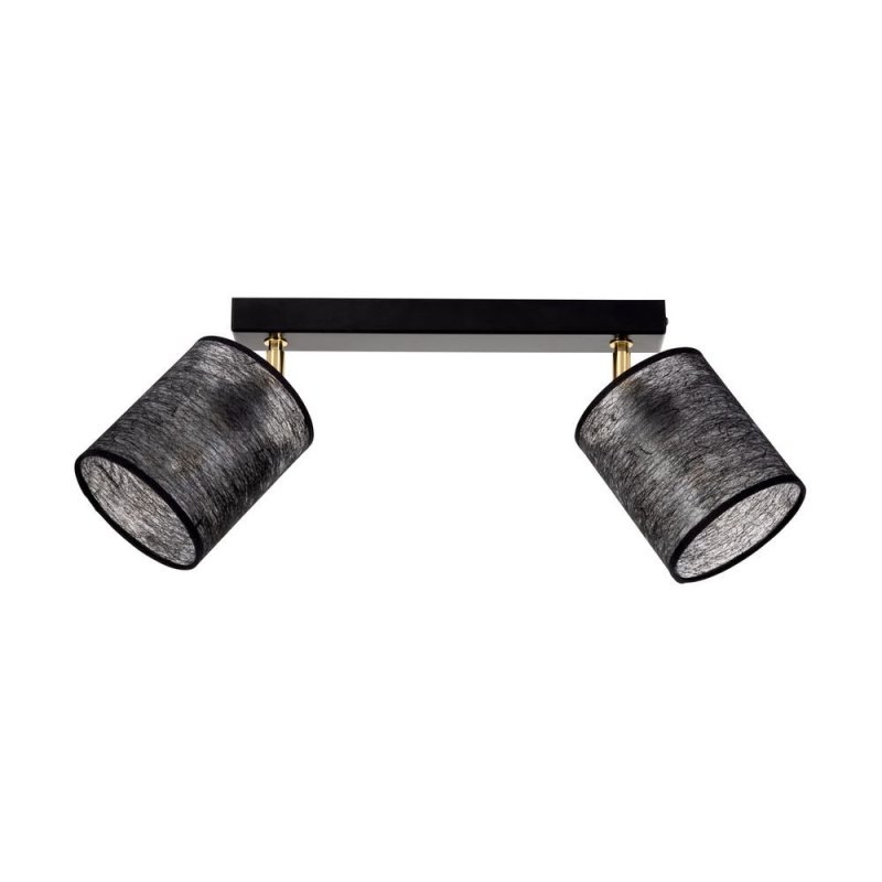 Nevoa Lampa Sufitowa 2xE27 Max.25W Czarny/Złoty/Czarny