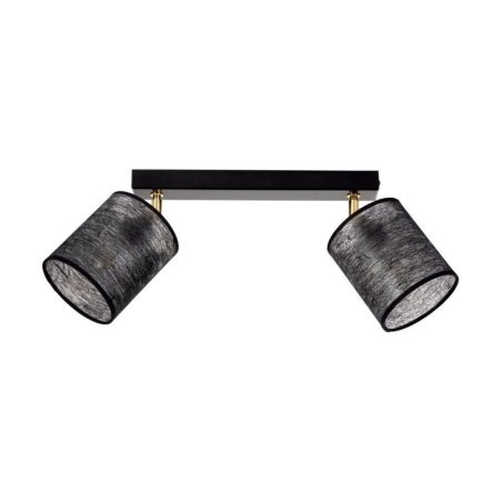 Nevoa Lampa Sufitowa 2xE27 Max.25W Czarny/Złoty/Czarny