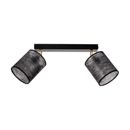 Nevoa Lampa Sufitowa 2xE27 Max.25W Czarny/Złoty/Czarny