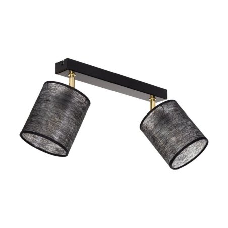 Nevoa Lampa Sufitowa 2xE27 Max.25W Czarny/Złoty/Czarny