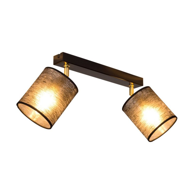 Nevoa Lampa Sufitowa 2xE27 Max.25W Czarny/Złoty/Czarny