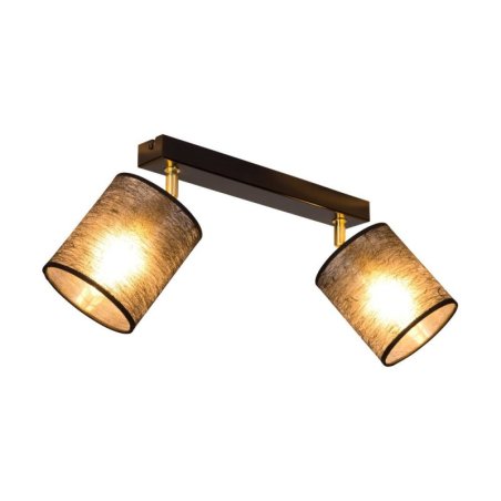 Nevoa Lampa Sufitowa 2xE27 Max.25W Czarny/Złoty/Czarny