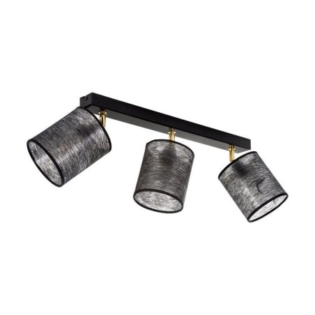 Nevoa Lampa Sufitowa 3xE27 Max.25W Czarny/Złoty/Czarny