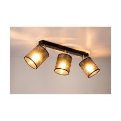 Nevoa Lampa Sufitowa 3xE27 Max.25W Czarny/Złoty/Czarny