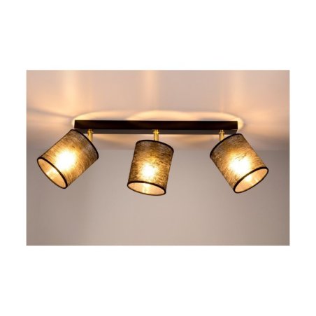 Nevoa Lampa Sufitowa 3xE27 Max.25W Czarny/Złoty/Czarny