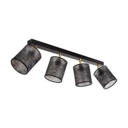 Nevoa Lampa Sufitowa 4xE27 Max.25W Czarny/Złoty/Czarny