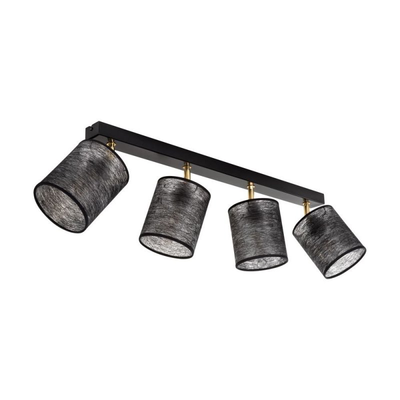 Nevoa Lampa Sufitowa 4xE27 Max.25W Czarny/Złoty/Czarny