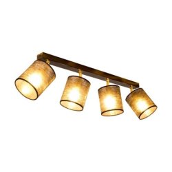 Nevoa Lampa Sufitowa 4xE27 Max.25W Czarny/Złoty/Czarny
