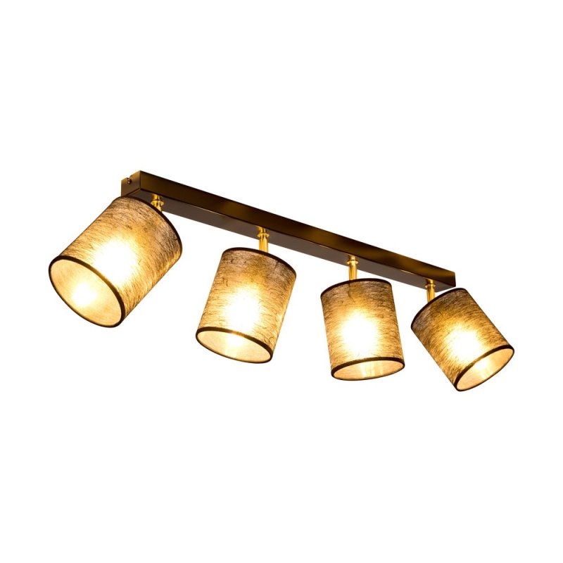 Nevoa Lampa Sufitowa 4xE27 Max.25W Czarny/Złoty/Czarny