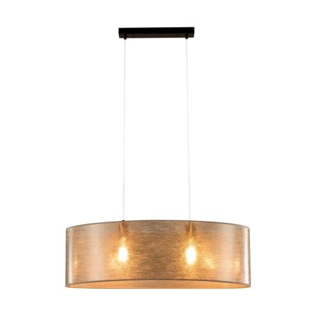 Nevoa Lampa Wisząca 2xE27 Max.40W Czarny/Transparentny PVC/Srebrny