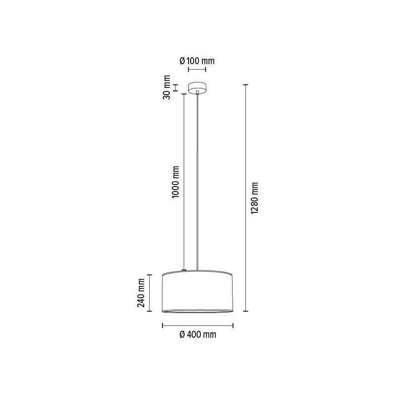 Nevoa Lampa Wisząca 1xE27 Max.60W Czarny/Transparentny PVC/Srebrny