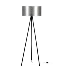 Nevoa Lampa Podłogowa 1xE27 Max.40W Czarny/Srebrny