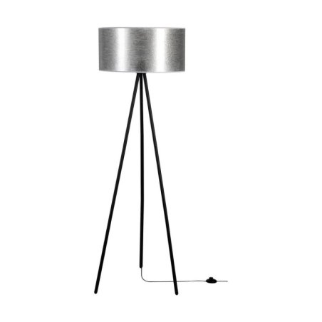 Nevoa Lampa Podłogowa 1xE27 Max.40W Czarny/Srebrny