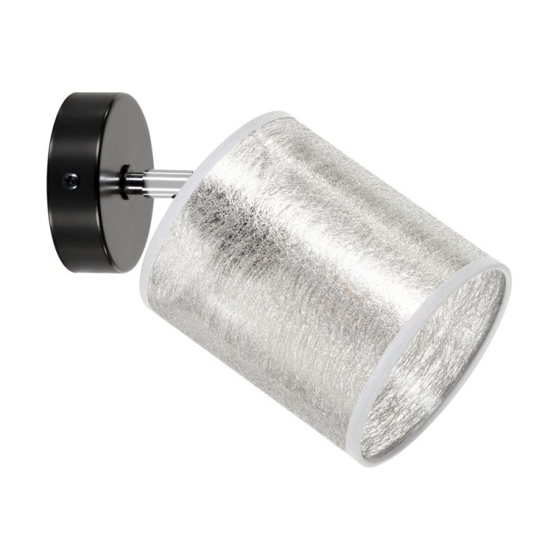 Nevoa Kinkiet 1xE27 Max.25W Czarny/Chrom/Srebrny