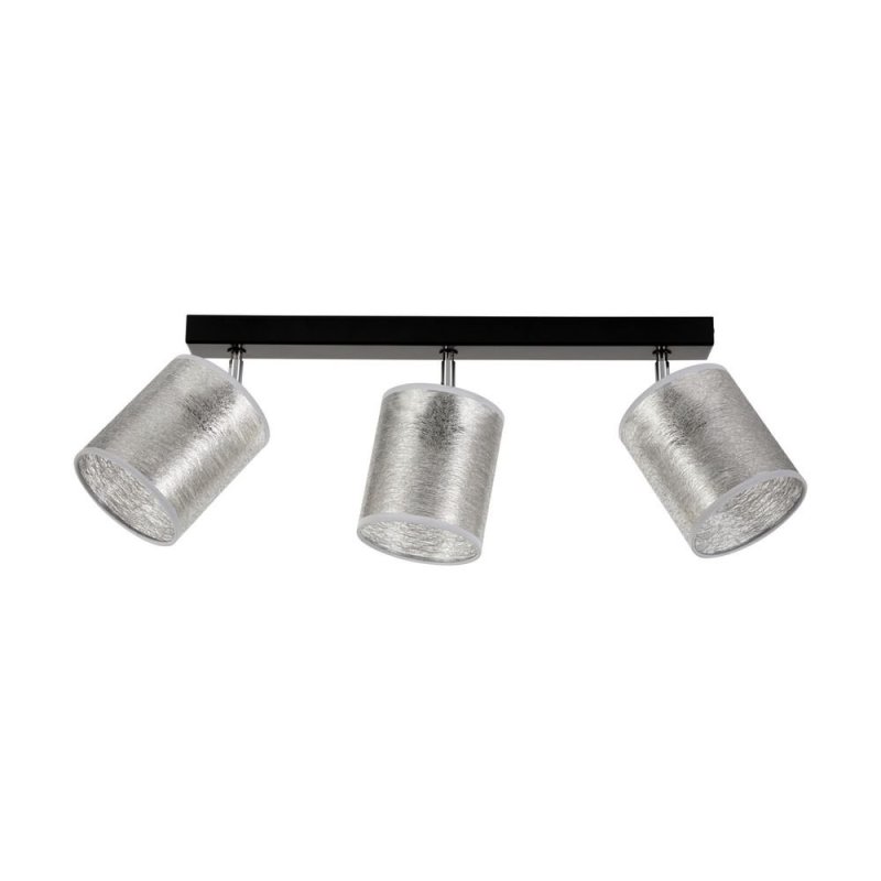 Nevoa Lampa Sufitowa 3xE27 Max.25W Czarny/Chrom/Srebrny
