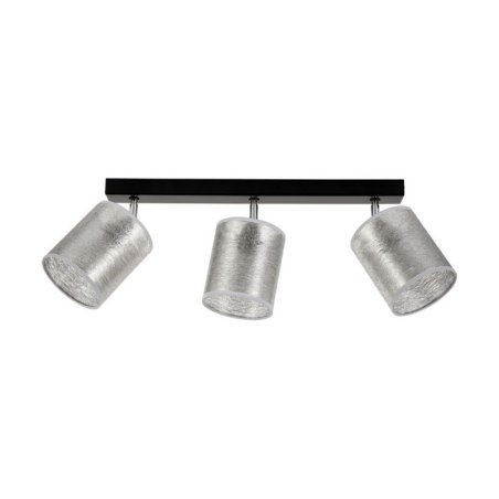 Nevoa Lampa Sufitowa 3xE27 Max.25W Czarny/Chrom/Srebrny