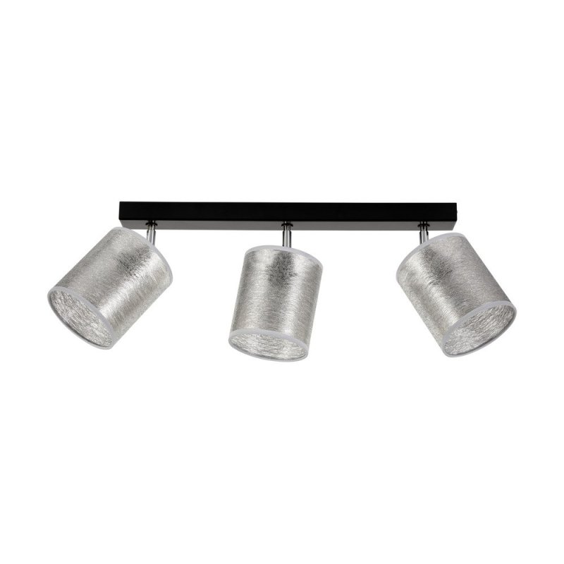 Nevoa Lampa Sufitowa 3xE27 Max.25W Czarny/Chrom/Srebrny