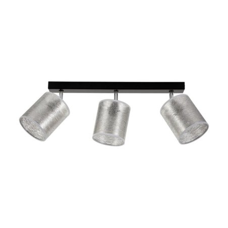 Nevoa Lampa Sufitowa 3xE27 Max.25W Czarny/Chrom/Srebrny