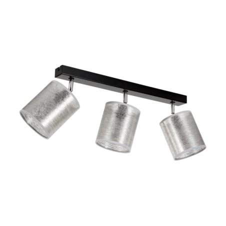Nevoa Lampa Sufitowa 3xE27 Max.25W Czarny/Chrom/Srebrny