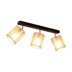 Nevoa Lampa Sufitowa 3xE27 Max.25W Czarny/Chrom/Srebrny