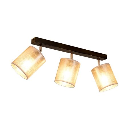 Nevoa Lampa Sufitowa 3xE27 Max.25W Czarny/Chrom/Srebrny