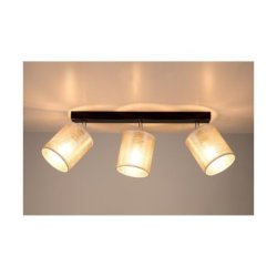 Nevoa Lampa Sufitowa 3xE27 Max.25W Czarny/Chrom/Srebrny