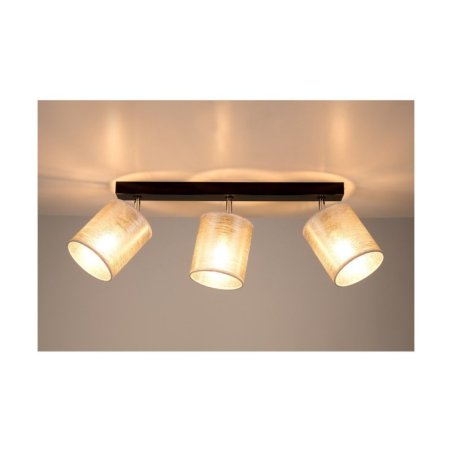 Nevoa Lampa Sufitowa 3xE27 Max.25W Czarny/Chrom/Srebrny