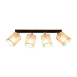 Nevoa Lampa Sufitowa 4xE27 Max.25W Czarny/Chrom/Srebrny