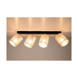 Nevoa Lampa Sufitowa 4xE27 Max.25W Czarny/Chrom/Srebrny