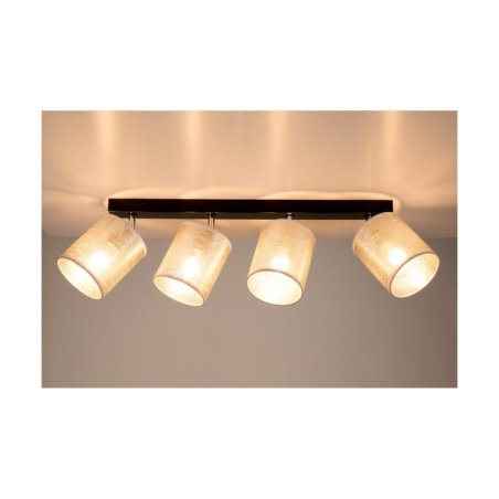 Nevoa Lampa Sufitowa 4xE27 Max.25W Czarny/Chrom/Srebrny