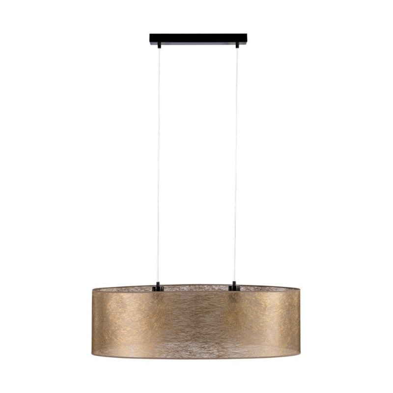 Nevoa Lampa Wisząca 2xE27 Max.40W Czarny/Transparentny PVC/Złoty