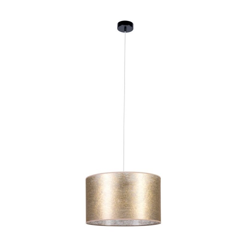 Nevoa Lampa Wisząca 1xE27 Max.60W Czarny/Transparentny PVC/Złoty