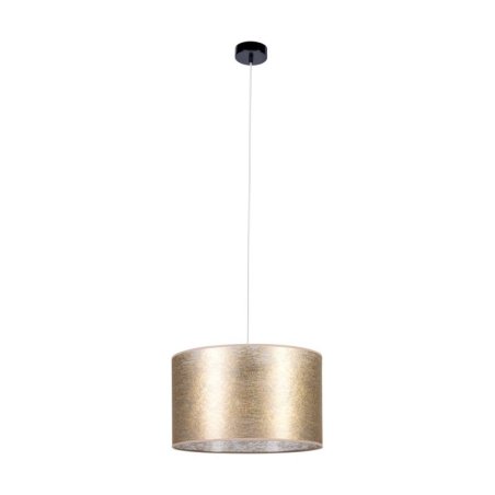 Nevoa Lampa Wisząca 1xE27 Max.60W Czarny/Transparentny PVC/Złoty