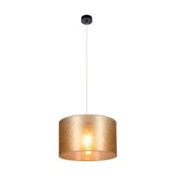 Nevoa Lampa Wisząca 1xE27 Max.60W Czarny/Transparentny PVC/Złoty