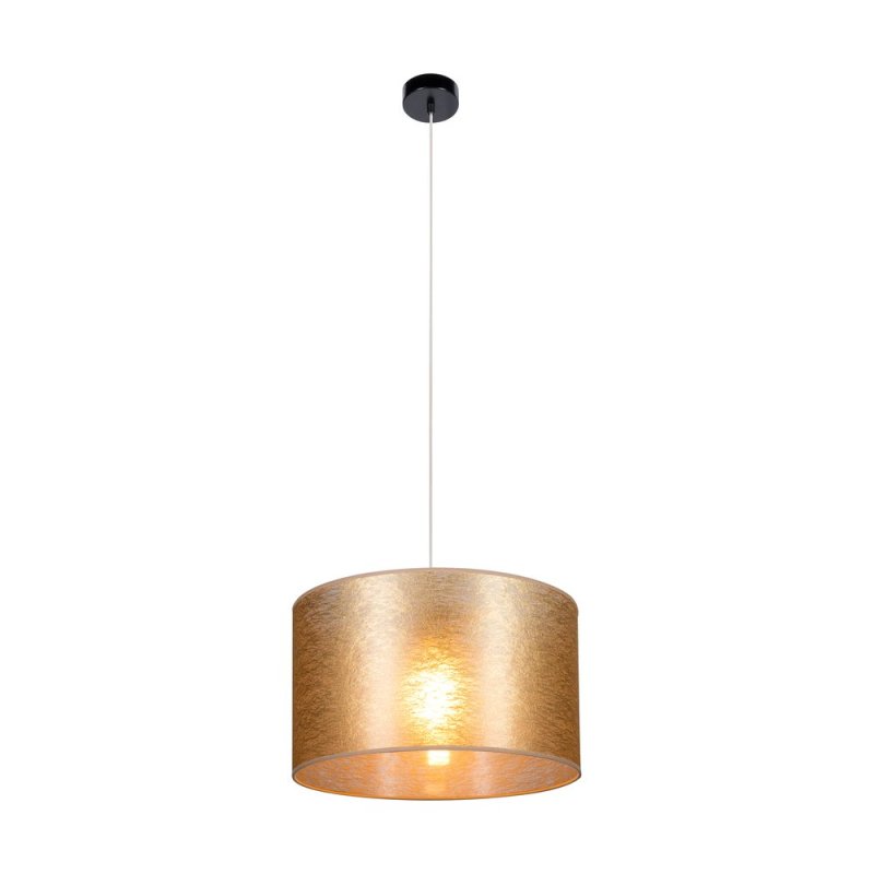 Nevoa Lampa Wisząca 1xE27 Max.60W Czarny/Transparentny PVC/Złoty