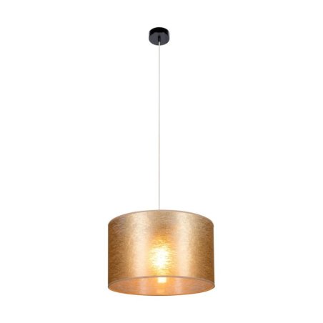 Nevoa Lampa Wisząca 1xE27 Max.60W Czarny/Transparentny PVC/Złoty