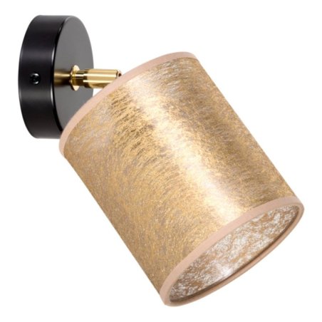 Nevoa Kinkiet 1xE27 Max.25W Czarny/Złoty