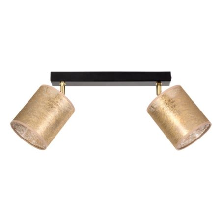 Nevoa Lampa Sufitowa 2xE27 Max.25W Czarny/Zloty