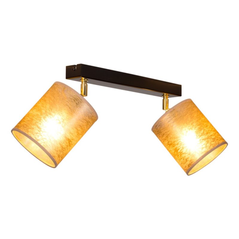 Nevoa Lampa Sufitowa 2xE27 Max.25W Czarny/Zloty