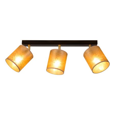 Nevoa Lampa Sufitowa 3xE27 Max.25W Czarny/Zloty