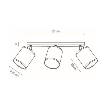 Nevoa Lampa Sufitowa 3xE27 Max.25W Czarny/Zloty
