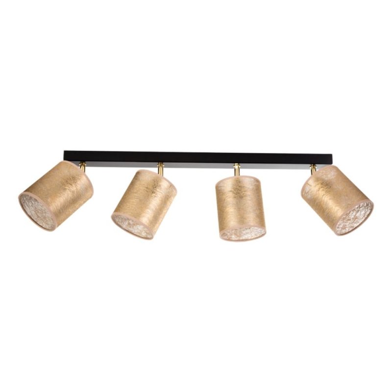 Nevoa Lampa Sufitowa 4xE27 Max.25W Czarny/Zloty